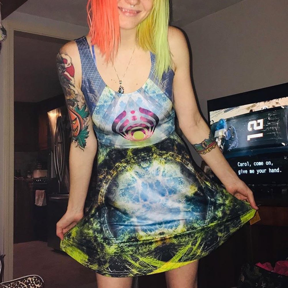 RARE Bassnectar Into The Void Heady Gear Dress